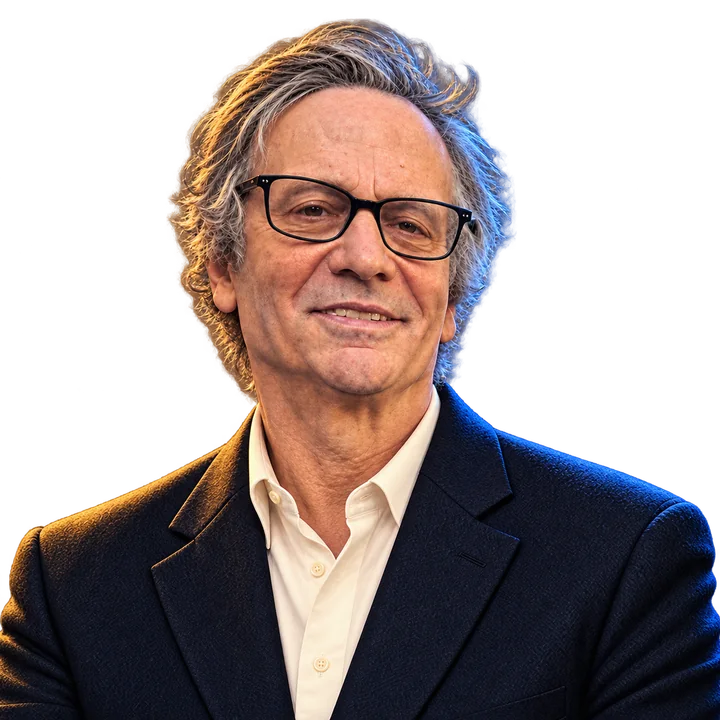 Illustrated portrait of David Waldman