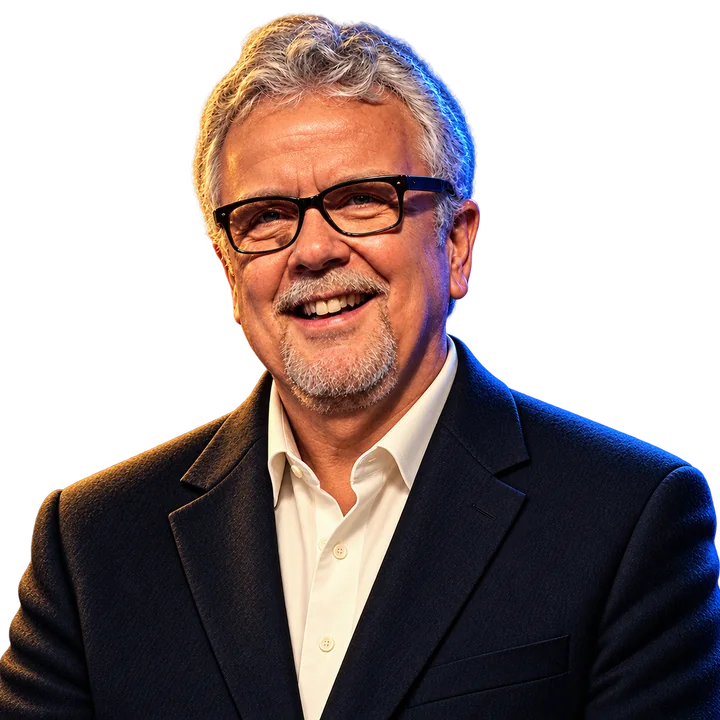Illustrated portrait of Rick Kreher