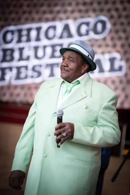 Willie Buck on stage